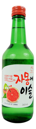 Soju Pink Grapefruit Toronja Licor De Arroz 360ml 2 Botellas