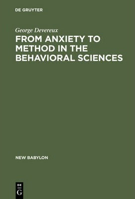 Libro From Anxiety To Method In The Behavioral Sciences -...