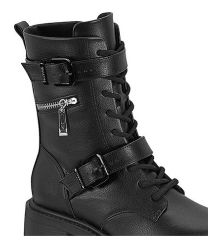 Imagem 3 de 4 de Bota Coturno Feminino Vizzano Tratorada 3079.103 Fivela