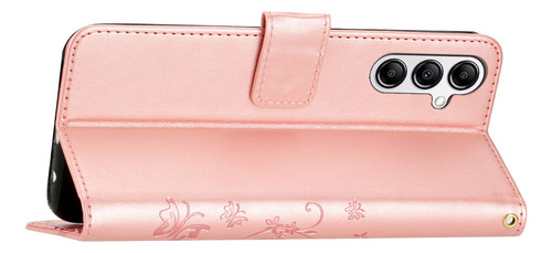 Funda De Piel Con Ranura Tipo Cartera Para Teléfono Xiaomi, Oro Rosa