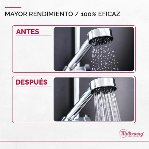 Imagen 8 de 12 de Bomba Presurizadora Motorarg Tip2 12mts 2 Baños 270 Watts