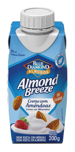 Creme Culinário Com Amêndoas Blue Diamond Almond Breeze 200g