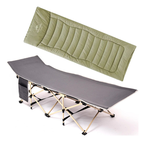 Catre Cama Campaña Camping Plegable Portátil + Colchoneta 