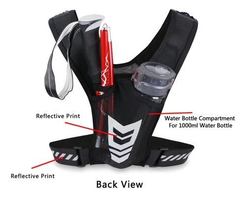 Bolsa De Pecho For Correr, Transpirable, Reflectante,
