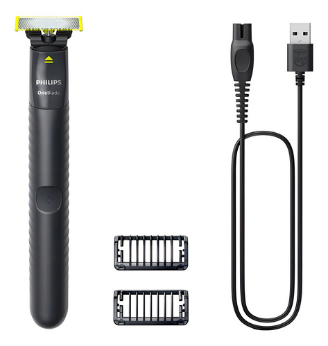 Aparador de Pelos Philips OneBlade QP1424/10 na Cor Cinza chumbo – Bivolt