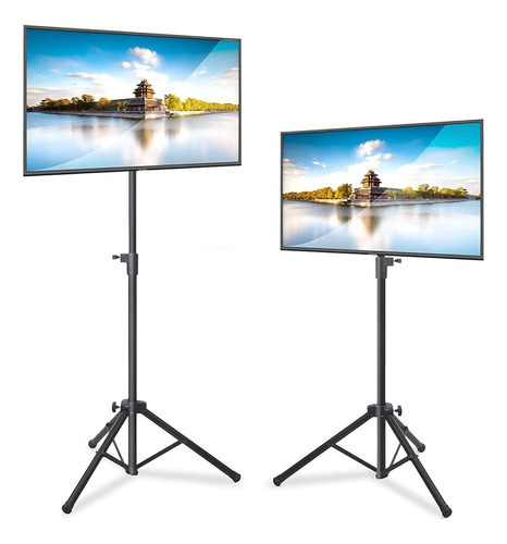 Pyle Led Tv Trípode Stand - 2 Pc Soporte De Tv Portátil, Sop