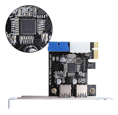 Adaptador De Tarjeta De Expansión Pcie A Usb3.0 De Placa Pci