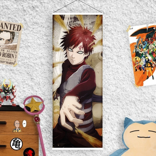 Imagen 3 de 6 de Lona De Naruto - Gaara Hinata Rock Lee Combo X 3 - Animeras