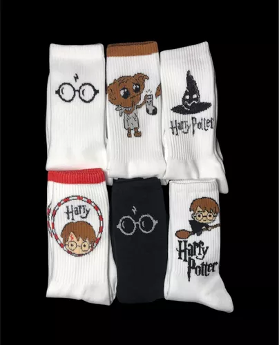 Calcetines Dibujos Animados Super Héroe Harry Potter 6 Pares