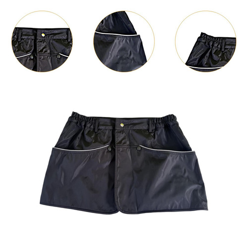 Delantal De Entrenamiento Para Perros Con Bolsillos Black Xl