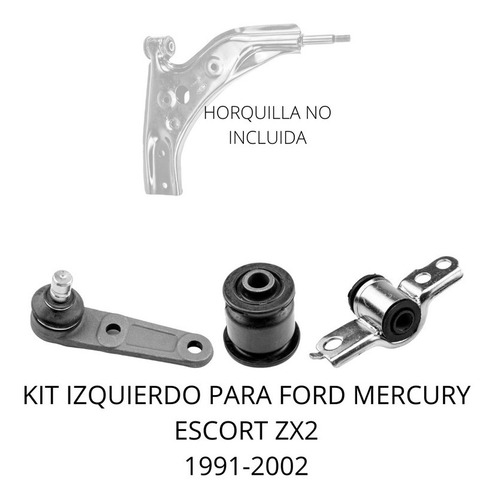 Kit Bujes Y Rotula Izquierda Ford Mercury Escort Zx2 91-02
