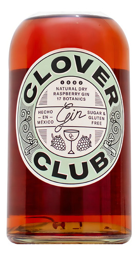 Pack De 4 Ginebra Clover Rasberry 750 Ml