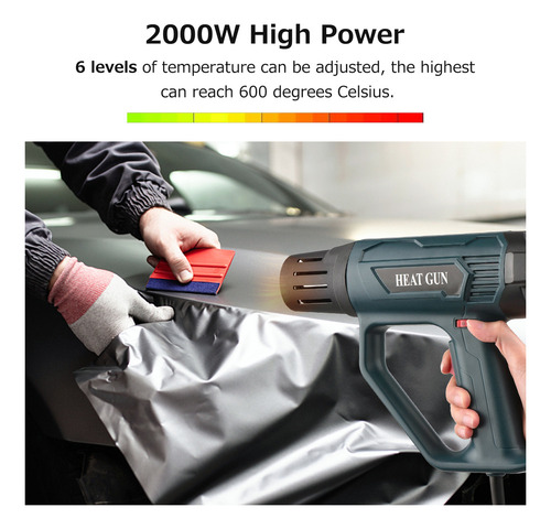 A Soplador De Aire Caliente 2000w De Alta Potencia
