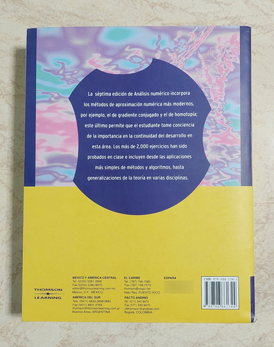 Análisis Numérico - R. Burden Y J. Faires - 7° Edición (Usado)