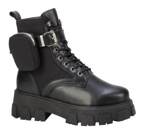 Bota Militar Tierra Bendita 5001 Color Negras Con Bolsillo