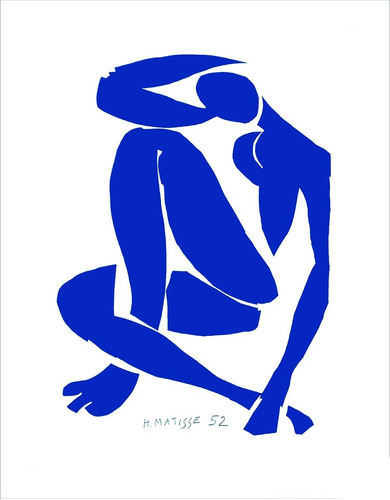 Lamina Fine Art Desnudo Azul Iv Henri Matisse 60x77 Cm Myc 