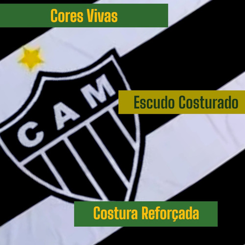 Bandeira Time Atlético Mineiro (galo) Grande 3,00x1,80m