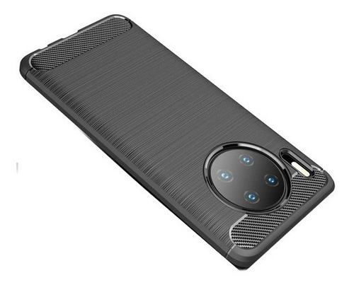 Funda Fibra Carbono Para Huawei Mate 30 Pro + Templado 5d