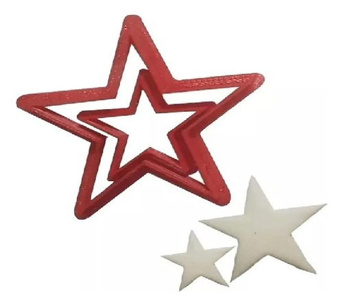 Cortante Plástico Estrella 2 Tamaños