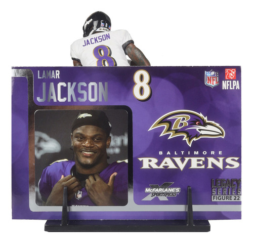Figura Mcfarlane Legacy NFL Ravens de Lamar Jackson F22