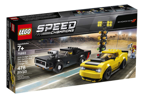 Kit De Construcción Lego Speed Champions 2018 Para Dodge Cha
