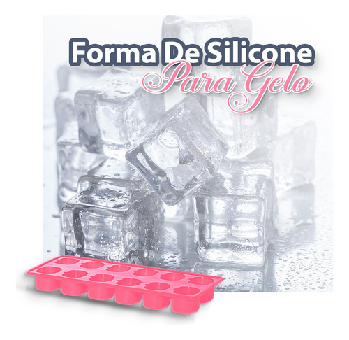 Imagem 4 de 7 de Forminha De Silicone Rosa Para Gelo Picole Desenho Abobora