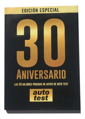 Libro Autotest 30 Aniversario - Tapa Dura - Ed. Especial 