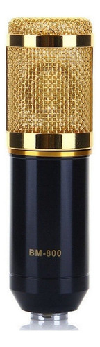 Microfone OEM BM-800 Condensador Cardioide cor preto/dourado