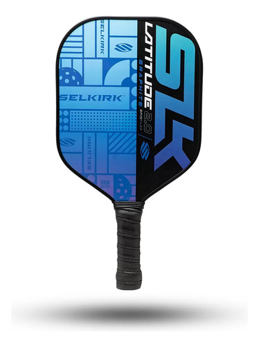 Selkirk Latitude Pickleball Juego Raquetas Con Pelotas Color Azul/rojo