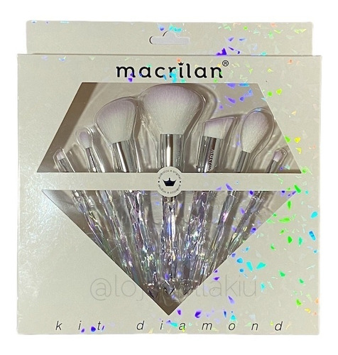 Ed003 Kit Pincel Diamond Macrilan