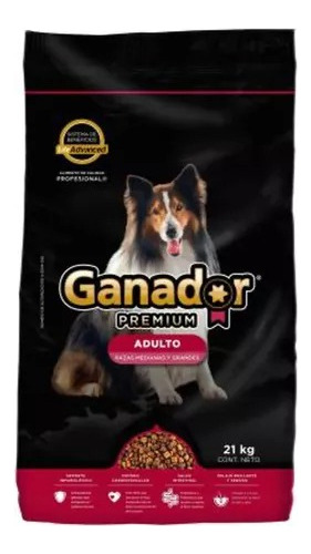 Alimento Para Perro Ganador Premium Mediano Y Grande 21kg