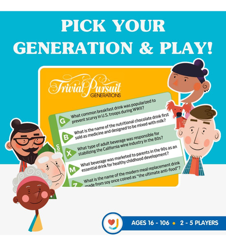 Alegria Para Todos Os Jogos - Trivial Pursuit Generations -