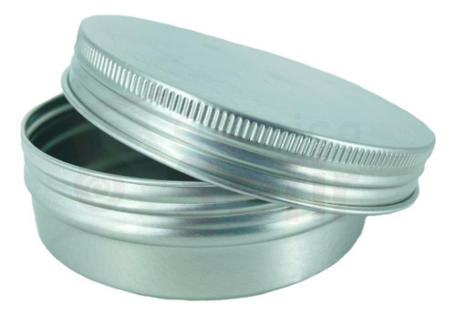 Lata Aluminio Pomadera Envase Con Tapa Roscable 100g 10 Pzas