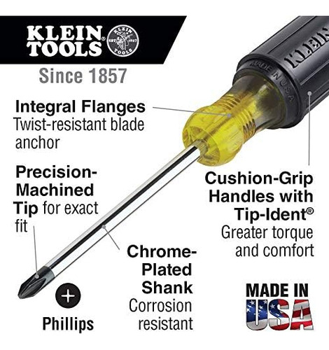 Klein Tools Juego De Destornilladores Con Magnetizador Para