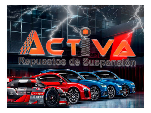 Imagen 3 de 3 de Amortiguador Vastago Corto Rally Vw Gol Power (kitx2)