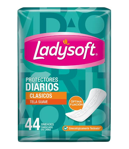 Protectores Diarios Ladysoft Clasico X44 Unidades.