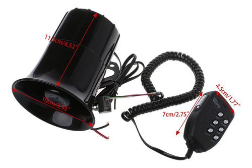 12v 6 Sonidos 150db Bocina Sirena Del Cuerno Aire Par
