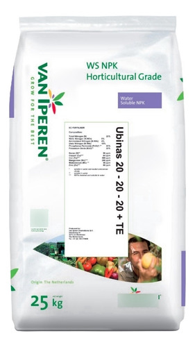 Fertilizante Triple 20 Hidrosoluble Ubinas  X 25 Kg