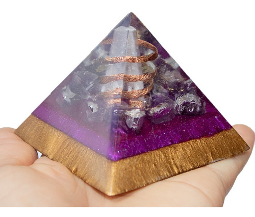 Orgonite De Ametista Transmutação E Poder Da Chama Violeta