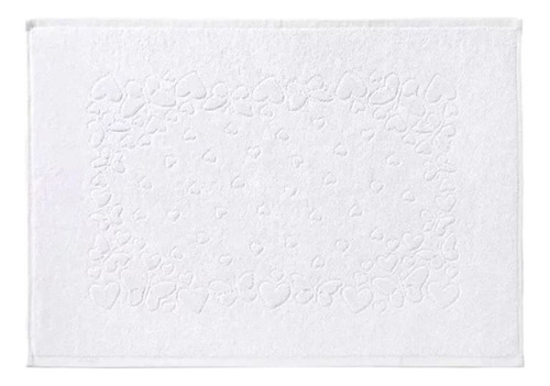 Kit Toalha Banho Rosto E Piso 3 Pçs Velour Romance Dohler Cor Branco