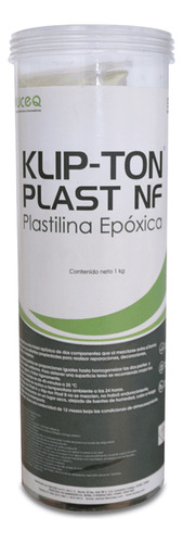 Plastilina Epóxica A-b (klip-ton Plast) 2kg