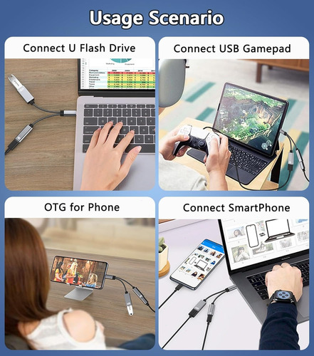 Usb C To Usb Otg Adapter Para iPhone Usb C And Pd 2 In 1