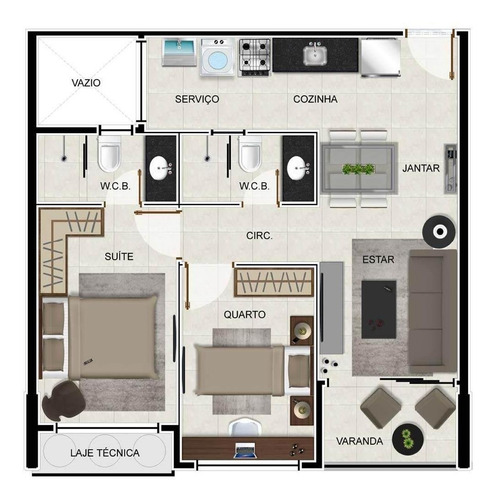 Imagem 10 de 22 de Edíficio Smart Stay Com 1 Ou 2 Quartosna Ponta Verde - Ap0008
