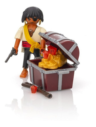 Playmobil 9358 Pirata Con Tesoro