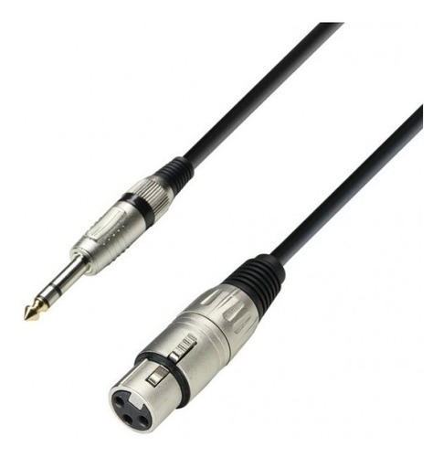 Adam Hall K3bfv0600 - Cable Microfono Xlr Plug Estereo 6 Mt