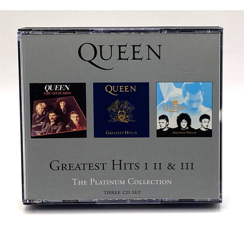 Box 3 Cd's Queen Greatest Hits I, Il & Ill Made In Usa 2002 