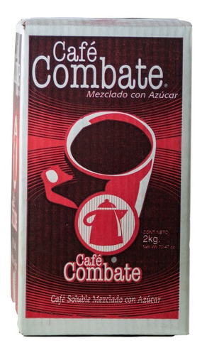 Café Combate Soluble Con Azúcar 2 Kilos