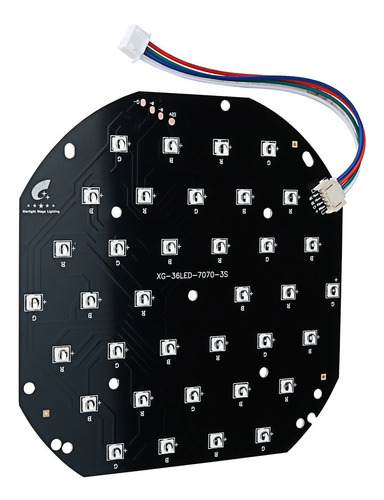 Placa Led Com 36 Leds 1w Rgb Reposição Refletor Slim Par 36 127/220V
