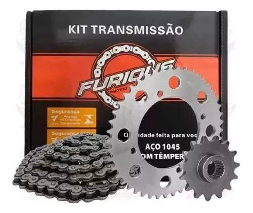 Kit Relação Transmissão Twister CBX 250 2001 á 09 Duas Almas