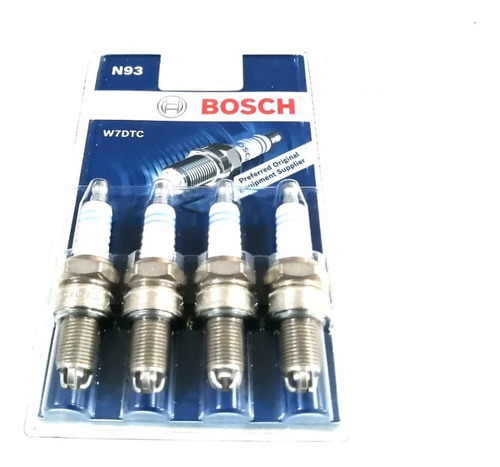 4 Bujías Bosch 3 Electrodos Vw Jetta A2 1.8 1987 Al 1992